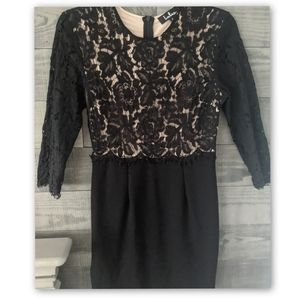 *New* Lulu's She Knows Black Lace Bodycon Dress